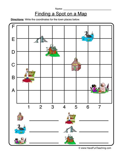 Map Worksheets Have Fun Teaching