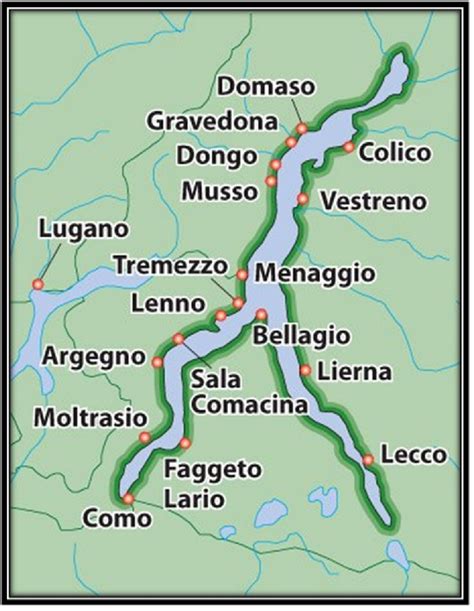 Use this Lake Como map to help plan your visit to the north