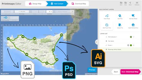 Map design.  Welcome to Printmaps.  Style multiple data layers at once with intuiti...
