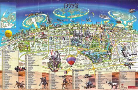 A map of Dubai in the United Arab Emirates (UAE)