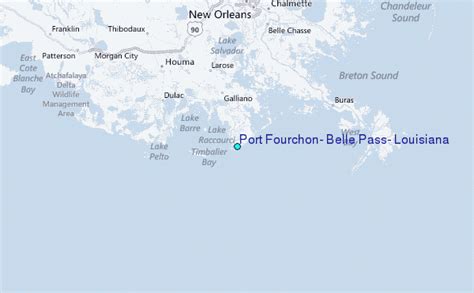 Map from New Orleans to Port Fourchon - distancesfrom.com