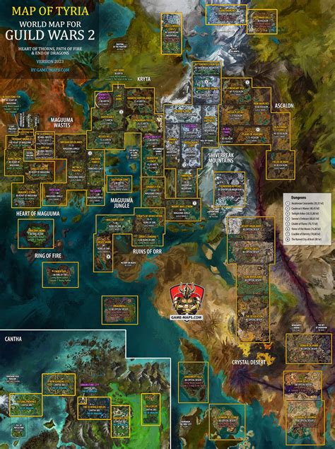 Map for Malchor's Leap Zone in Guild Wars 2 with 