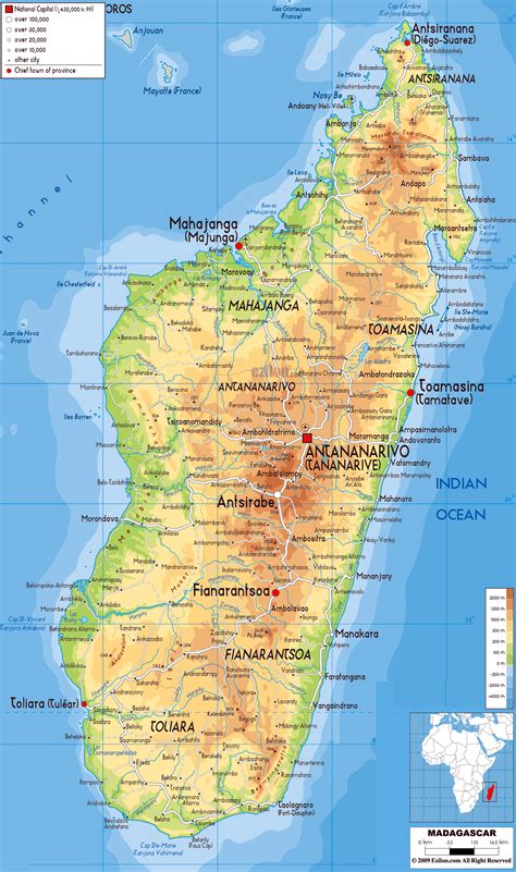 Map madagascar. More Madagascar Maps: PHYSICAL Map of Madagascar. POLITICAL Map of Madagascar. SIMPLE Map of Madagascar. LOCATOR Map of Madagascar. Road Map of Madagascar. Map location, cities, capital, total area, full size map. 
