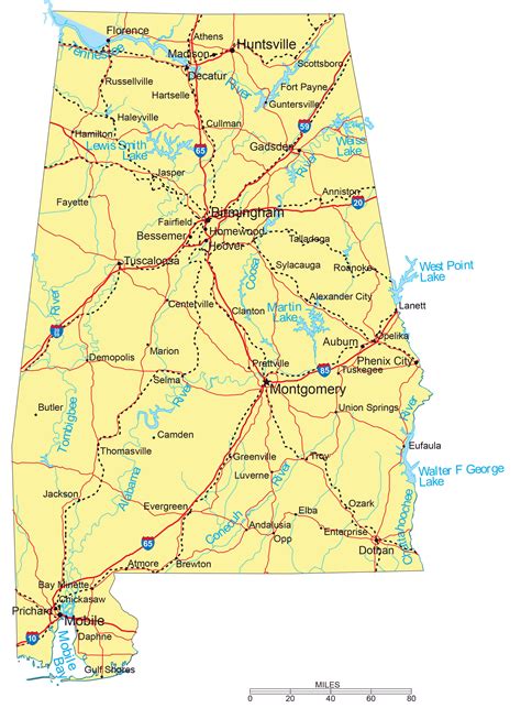 Map of Alabama