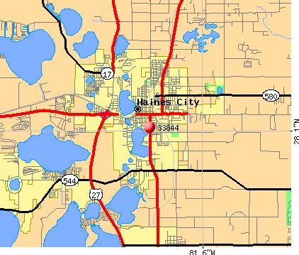 Map of All ZIP Codes in Haines City, Florida