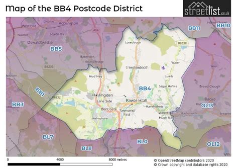 Map of BB4 4AG postcode