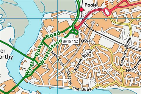 Map of BH15 1NZ postcode - doogal.co.uk