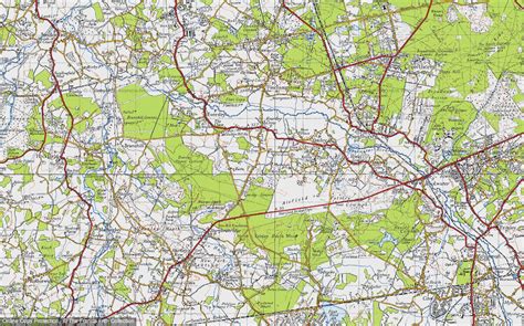 Map of Blackbushe Airport Hampshire (United Kingdom)