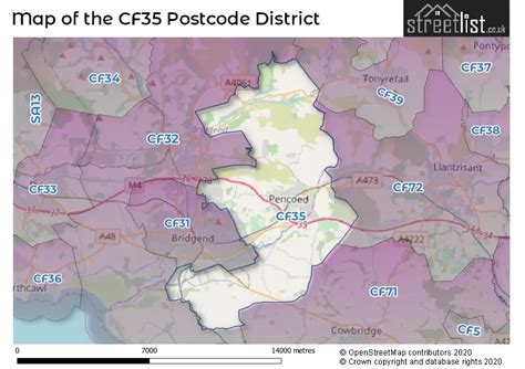 Map of CF35 6BH postcode