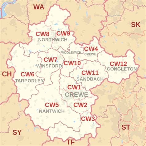 Map of CW2 5TJ postcode - doogal.co.uk