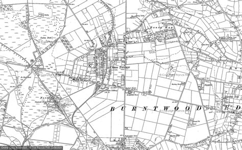 Map of Chase Terrace Staffordshire (United Kingdom) - mapskm