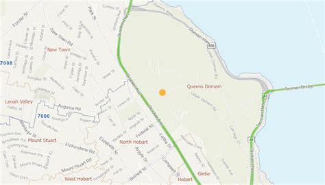 Map of Clearys Gates Rd Queens Domain, TAS 7000 Whereis®