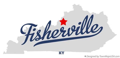 Map of Fisherville Kentucky KY - townmapsusa.com