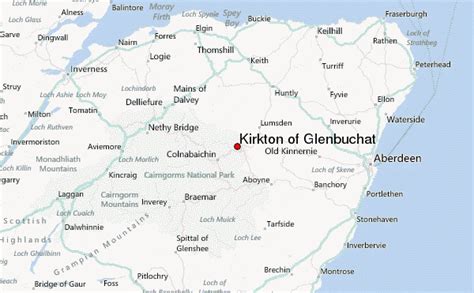 Map of Glenbuchat Scotland (United Kingdom)