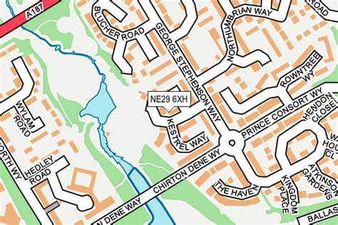 Map of NE29 0NU postcode