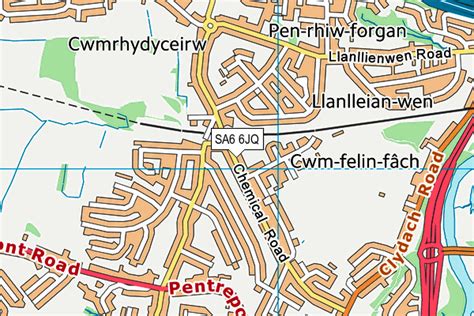 Map of SA6 6JQ postcode