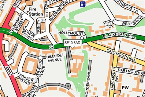 Map of SE10 8AD postcode - doogal.co.uk