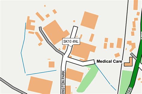 Map of SK10 4NL postcode - doogal.co.uk