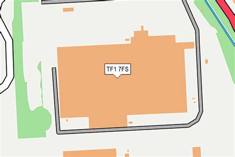 Map of TF1 7FS postcode - doogal.co.uk