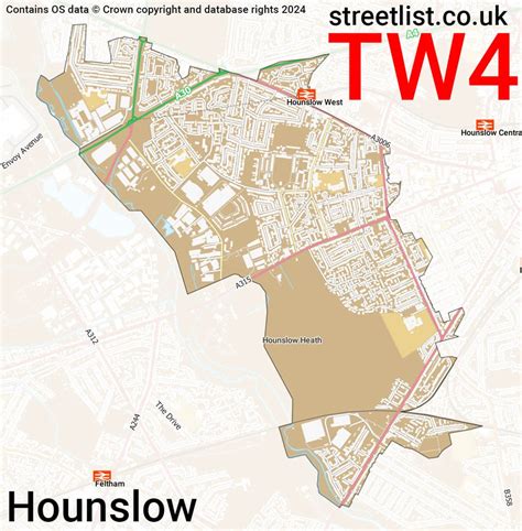 Map of TW4 6AF postcode