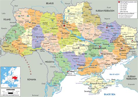 Map of Ukraine