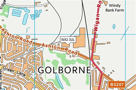 Map of WA3 3UL postcode - doogal.co.uk