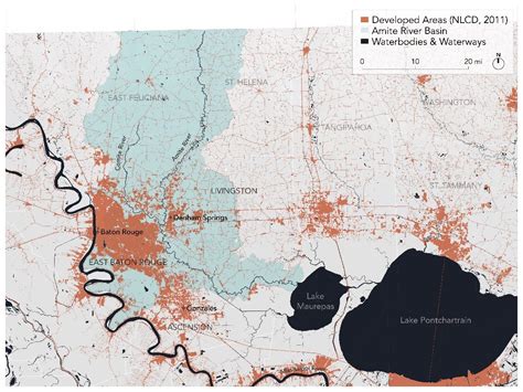 Map of West Fork Amite River (near Clinton) HookandBullet.com