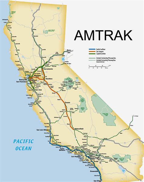 Map of amtrak routes in california. Things To Know About Map of amtrak routes in california. 
