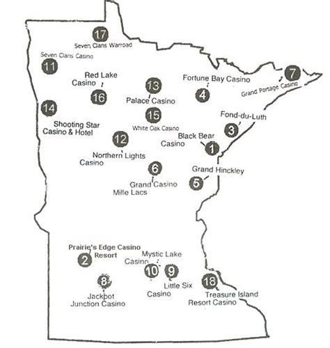 Map of casinos in minnesota. Tribal Casinos in Wisconsin. There are over 22 Casinos under federally recognized tribes in Wisconsin. Bad River Lodge & Casino. 73370 U.S. Highway 2. Odanah, WI 54861. 715-682-7121. Ho-Chunk Gaming Black River Falls. W9010 Highway 54 East. Black River Falls, Wisconsin 54615. 
