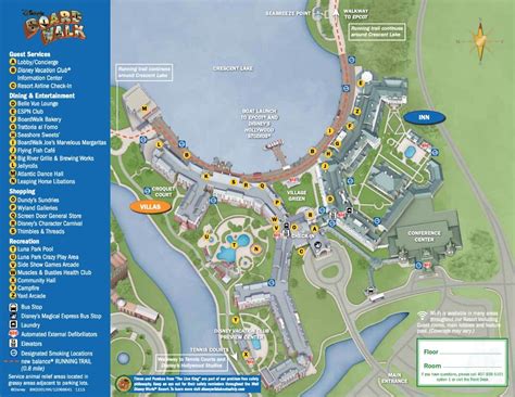 Map of disney boardwalk. For assistance with your Walt Disney World vacation, including resort/package bookings and tickets, please call (407) 939-5277. For Walt Disney World dining, please book your reservation online. 7:00 AM to 11:00 PM Eastern Time. Guests under 18 years of age must have parent or guardian permission to call. 
