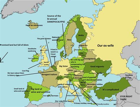 Europe Physical Map. The physical map of 