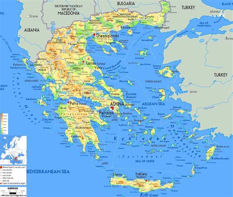 Explore the geography, climate, and regions of Greece and its islands with various maps. Find road maps, satellite images, physical maps, and more.. 