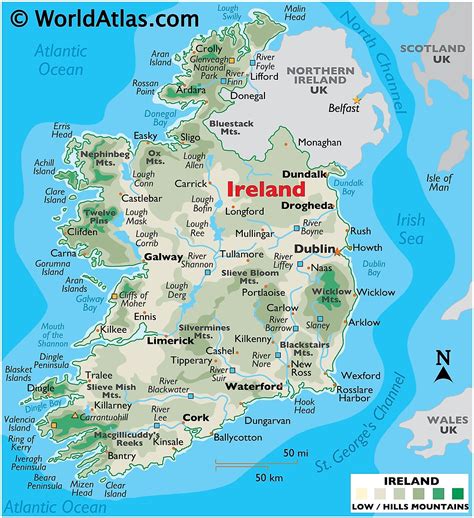 Map of ireland europe. Ireland County Map with Capitals. The three most populated counties (as of 2022) are Dublin City (590,000), Cork (359,000) and Fingal (329,000). The smallest counties by population are Leitrim (35,000), Longford (47,000) and Carlow (62,000). Our next map shows the original 26 counties and their capitals or county towns. 