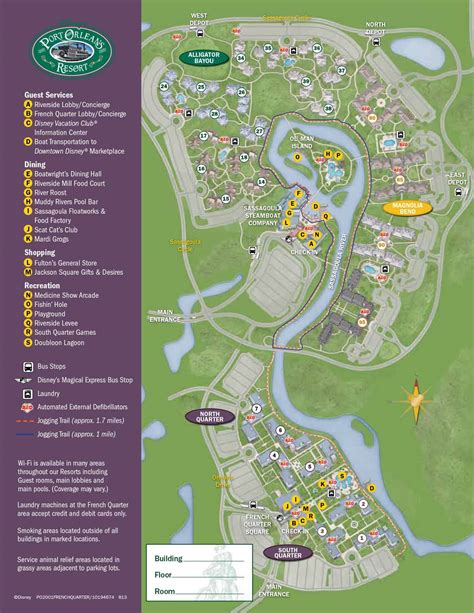 Map of port orleans riverside. Find the location and layout of activities, dining and entertainment at Disney's Port Orleans Resort - Riverside. Zoom in and out, move left and right, and jump to different pages to explore the map. 