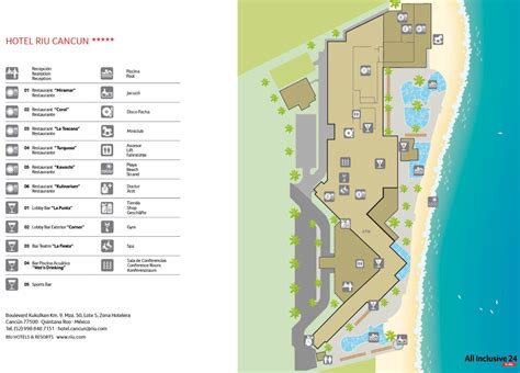 Map of riu hotels in cancun. Very good. 13,430 reviews. #35 of 44 all-inclusives in Cancun. Location. Cleanliness. Service. Value. The 24h All Inclusive Hotel Riu Cancun opens all year round and is located right on the beautiful beach of Cancún, in the Corazone area which is the modern hotel zone with American-style shopping center, various restaurants, bars and nightclubs. 