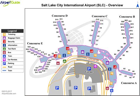 Official Terminal Map of Salt Lake City International Airport. Shows all terminals and facilities. Created 8/7/07 From slcairport.com. Alexis W. added Oct 26, 2007..