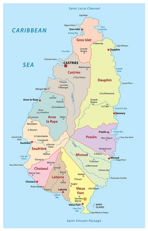 Map of st. lucia. Background. The Mapping Unit of the Central Statistical Office (CSO) has been in existence for over ten years. The main functions of the unit are to provide mapping and spatial support to the other sections of the CSO and other agencies. 