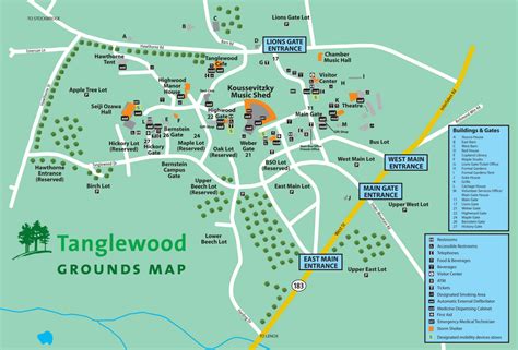 Map of tanglewood lenox ma. Review of Tanglewood. Reviewed August 1, 2012. Saturday morning at 10:30 starts the rehearsal for the Sunday's Shed concert. It is informal and the tickets are Lawn = 10; Shed at $10 and $20 - real bargans. At 9:30 is a talk, punctuated by music examples discussing the pieces to be played at the rehearsal. Really very well done and interesting. 