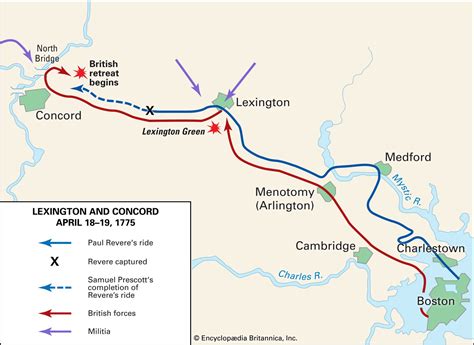 Map of the battle of concord. American victory. The British marched into Lexington and Concord intending to suppress the possibility of rebellion by seizing weapons from the colonists. Instead, their actions sparked the first battle of the … 