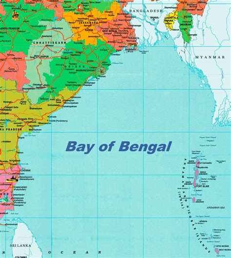 Map of the bay of bengal. Description: This map shows Bay of Bengal countries, islands, cities, towns, major ports. Last Updated: April 23, 2021 