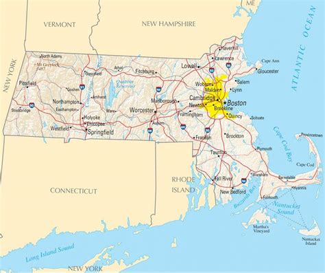 Map of the united states boston. The United States is the fourth largest country in the world in area (after Russia, Canada, and China ). The national capital is Washington, which is coextensive with the District of Columbia, the federal capital region created in 1790. United States. The major characteristic of the United States is probably its great variety. 
