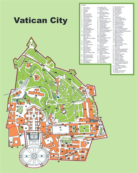Map of the vatican. This map was created by a user. Learn how to create your own. Vatican City including Saint Peter's Basilica, the Vatican Museums, St. Peter's Square . . . and how to get there! 