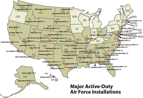 Map of us air force bases. Over at DonkeyMagic you'll find a nifty Web-based form that'll help create the code you need to add a Google Map to your site. Over at DonkeyMagic you'll find a nifty Web-based for... 