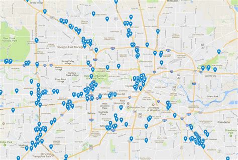 Map shows areas with high prostitution arrests at Houston hotels - Chron