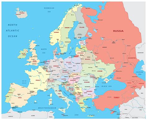 Map to europe. Maps are important to locate important places, study and compare different locations and even predict the weather. There are many different types of maps, including floor plans, topographical maps and weather maps. 