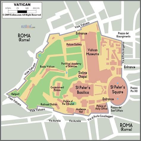 Map vatican city rome. Map of Vatican City. The geography of Vatican City is unique due to the country's position as an urban, landlocked enclave of Rome, Italy.With an area of 49 hectares (120 acres; 0.19 square miles), and a border with Italy of 3.5 km (2.2 mi), it is the world's smallest independent state.Outside the Vatican City, thirteen buildings in … 