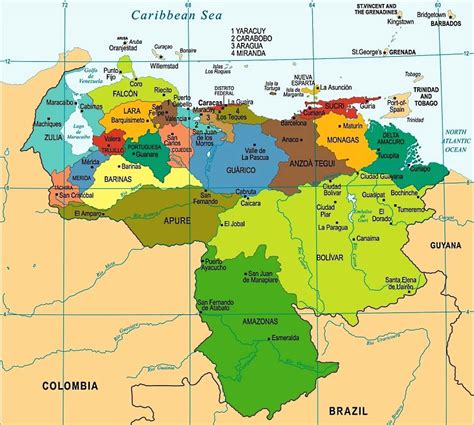 Mapa de Venezuela