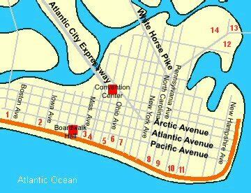 Mapa de casino atlantic city.