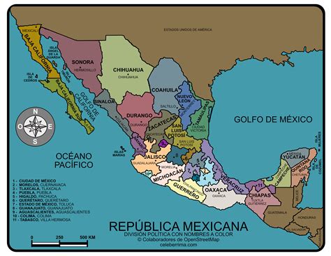 Lee el mapa del Atlas de México de la página 54 para ir identificando sus elementos. Primero, identifiquemos el título , que se refiere al tema y lugar. En este mapa nos indica que el tema es la “Industria” en México . Segundo, la rosa de los vientos , esta nos muestra la orientación del mapa con respecto al norte geográfico, este ....