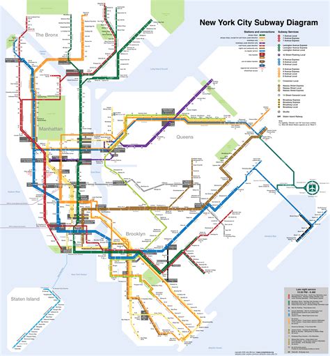  El metro de Nueva York circula las 24 horas del día. E